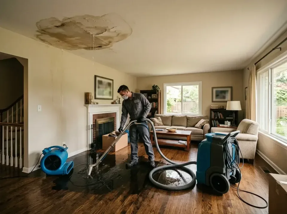 attic-pipe-burst-ceiling-drip-008 — frequently asked questions, Water Damage Restoration & Carpet Care in Plover, WI